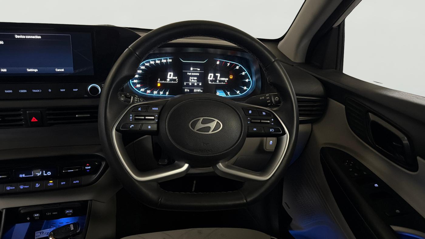 2023 Hyundai NEW I20 ASTA (O) 1.2 MT, Petrol, Manual, 23,176 km, Steering Wheel Close Up