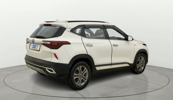 2020 KIA SELTOS HTX IVT 1.5 PETROL, Petrol, Automatic, 1,37,635 km, Right Back Diagonal