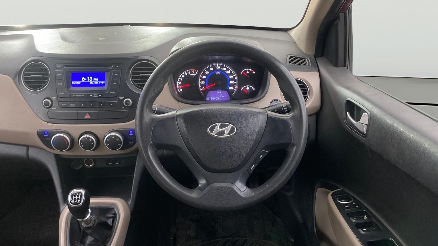 2013 Hyundai Grand i10 SPORTZ 1.2 KAPPA VTVT, Petrol, Manual, 66,349 km, Steering Wheel Close Up