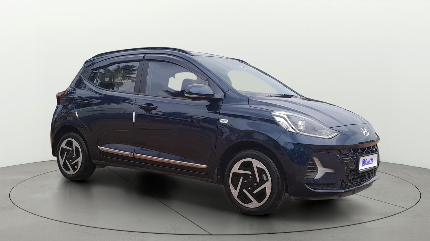 2023 Hyundai GRAND I10 NIOS SPORTZ AMT 1.2 KAPPA VTVT, Petrol, Automatic, 12,815 km, Right Front Diagonal