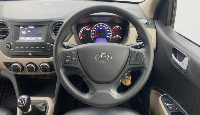 2017 Hyundai Grand i10 SPORTZ 1.2 KAPPA VTVT, Petrol, Manual, 13,664 km, Steering Wheel Close Up