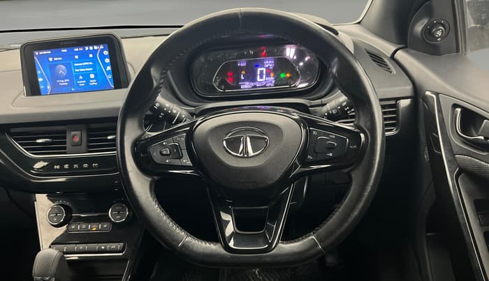 2022 Tata NEXON XZA PLUS (L) DARK EDITION, Petrol, Automatic, 65,940 km, Steering Wheel Close Up