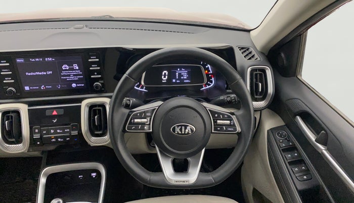 2021 KIA SONET HTX 1.0 IMT, Petrol, Manual, 40,355 km, Steering Wheel Close Up