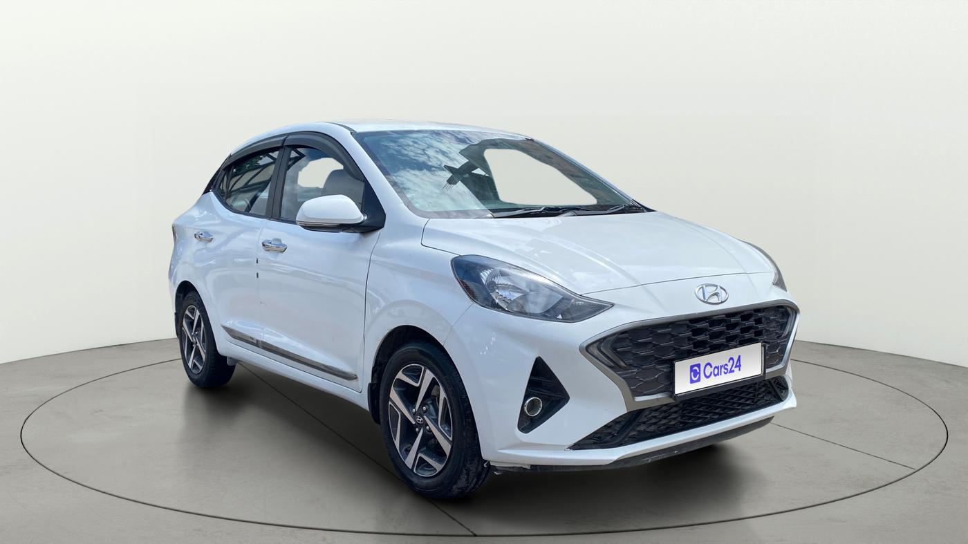 2020 Hyundai AURA SX 1.2, Petrol, Manual, 1,32,585 km, Right Front Diagonal