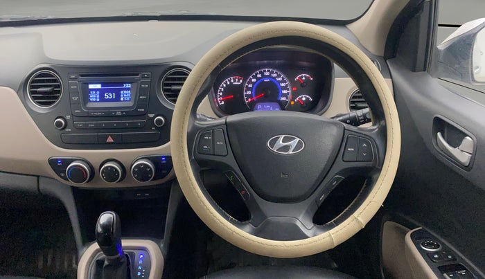 2015 Hyundai Grand i10 ASTA AT 1.2 KAPPA VTVT, Petrol, Automatic, 99,118 km, Steering Wheel Close Up