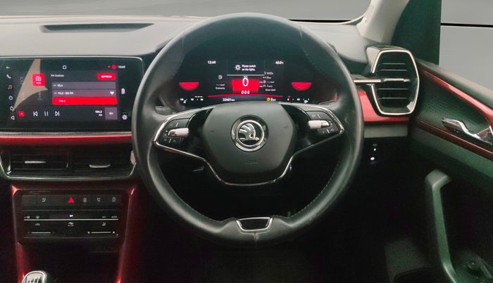 2023 Skoda KUSHAQ  MONTE CARLO 1.0L TSI MT, Petrol, Manual, 22,401 km, Steering Wheel Close Up