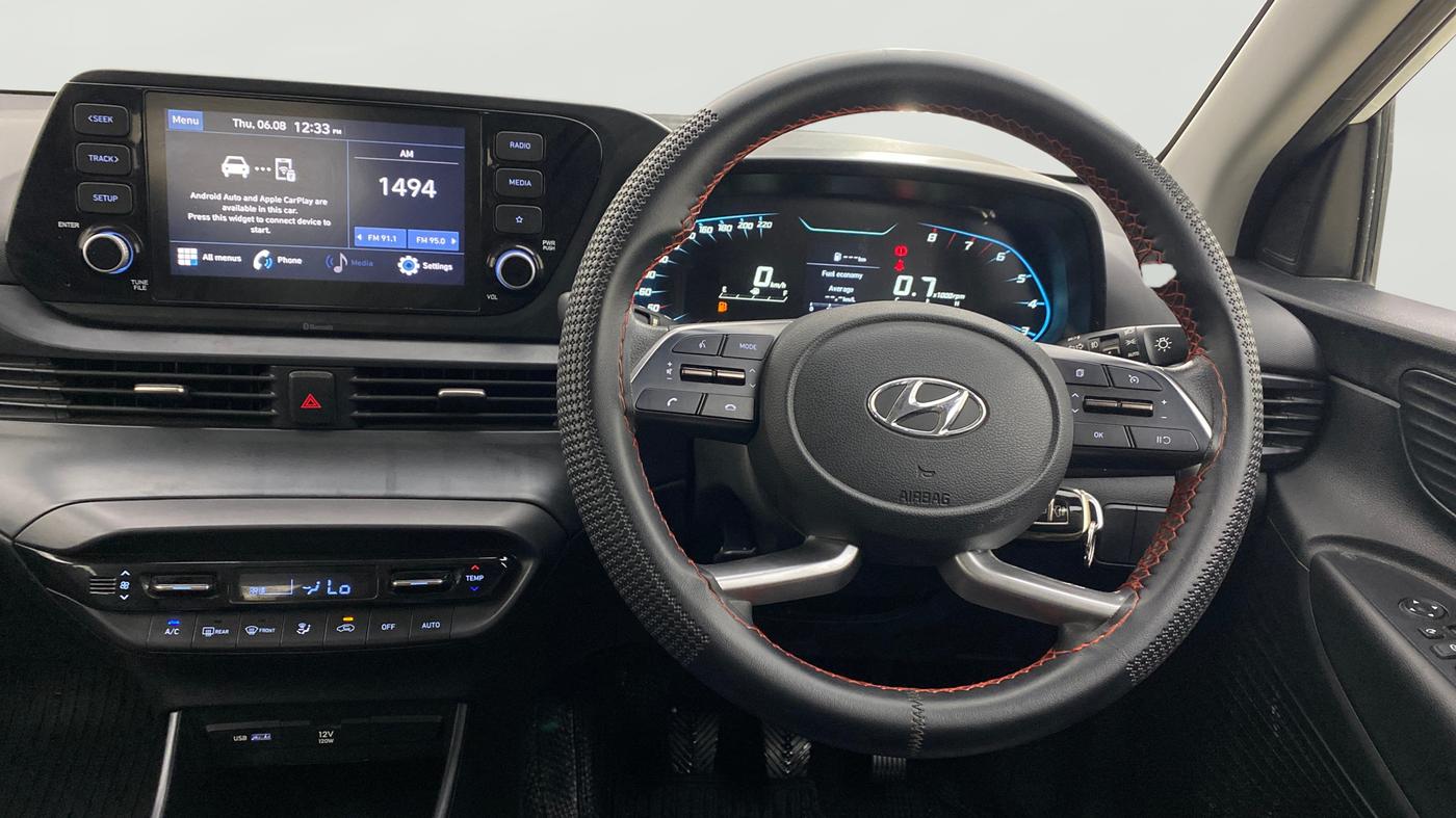 2022 Hyundai NEW I20 SPORTZ 1.2 MT, Petrol, Manual, 16,581 km, Steering Wheel Close Up