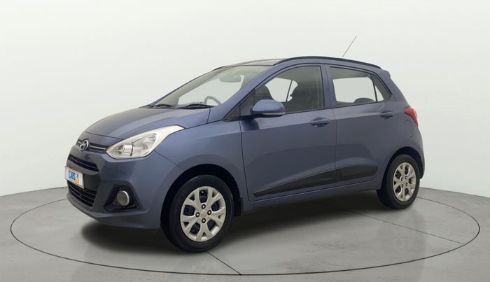 2015 Hyundai Grand i10 SPORTZ 1.2 KAPPA VTVT, Petrol, Manual, 74,609 km, Left Front Diagonal
