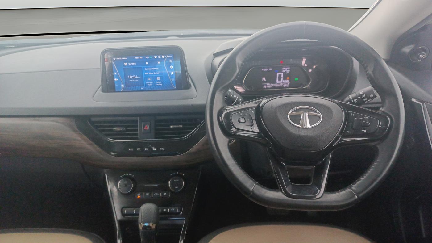 2022 Tata NEXON XZA PLUS (PREMIUM) KAZIRANGA PETROL, Petrol, Automatic, 29,118 km, Steering Wheel Close Up