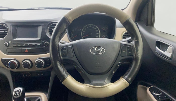 2017 Hyundai Grand i10 SPORTZ 1.2 KAPPA VTVT, Petrol, Manual, 1,43,469 km, Steering Wheel Close Up