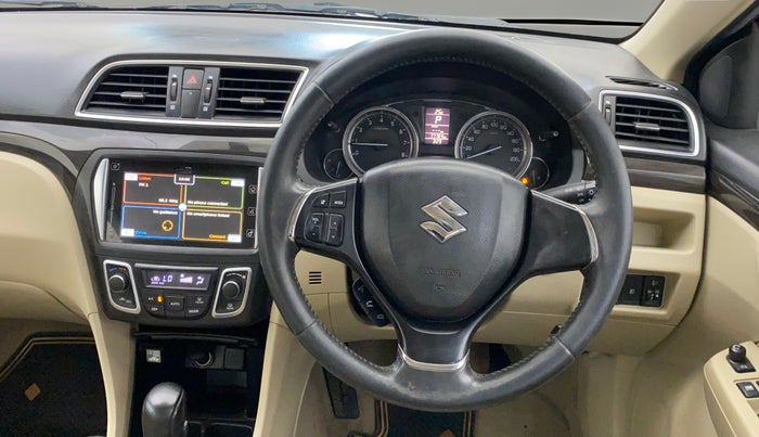 2018 Maruti Ciaz ALPHA  AT 1.4  PETROL, Petrol, Automatic, 77,764 km, Steering Wheel Close Up