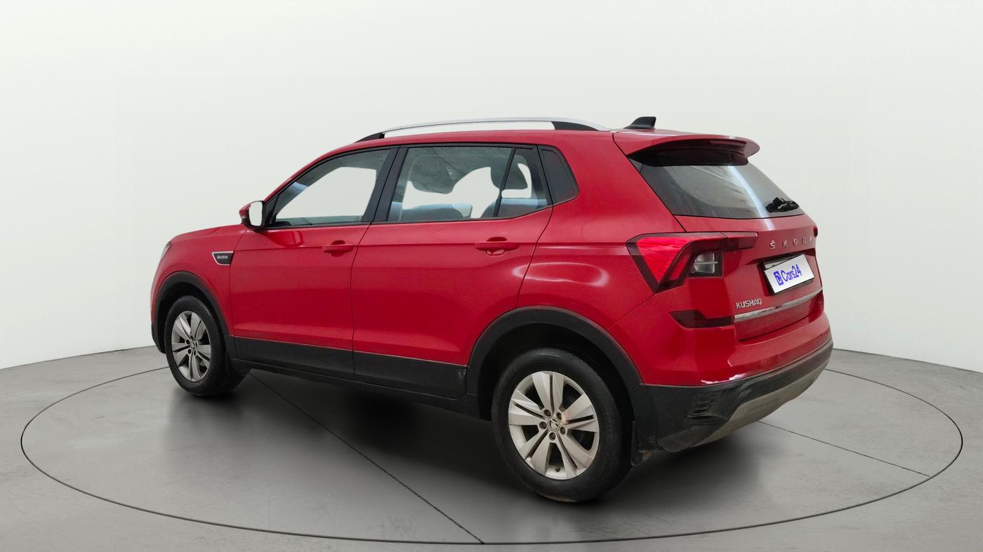 2021 Skoda KUSHAQ AMBITION 1.0L TSI AT, Petrol, Automatic, 56,814 km, Left Back Diagonal