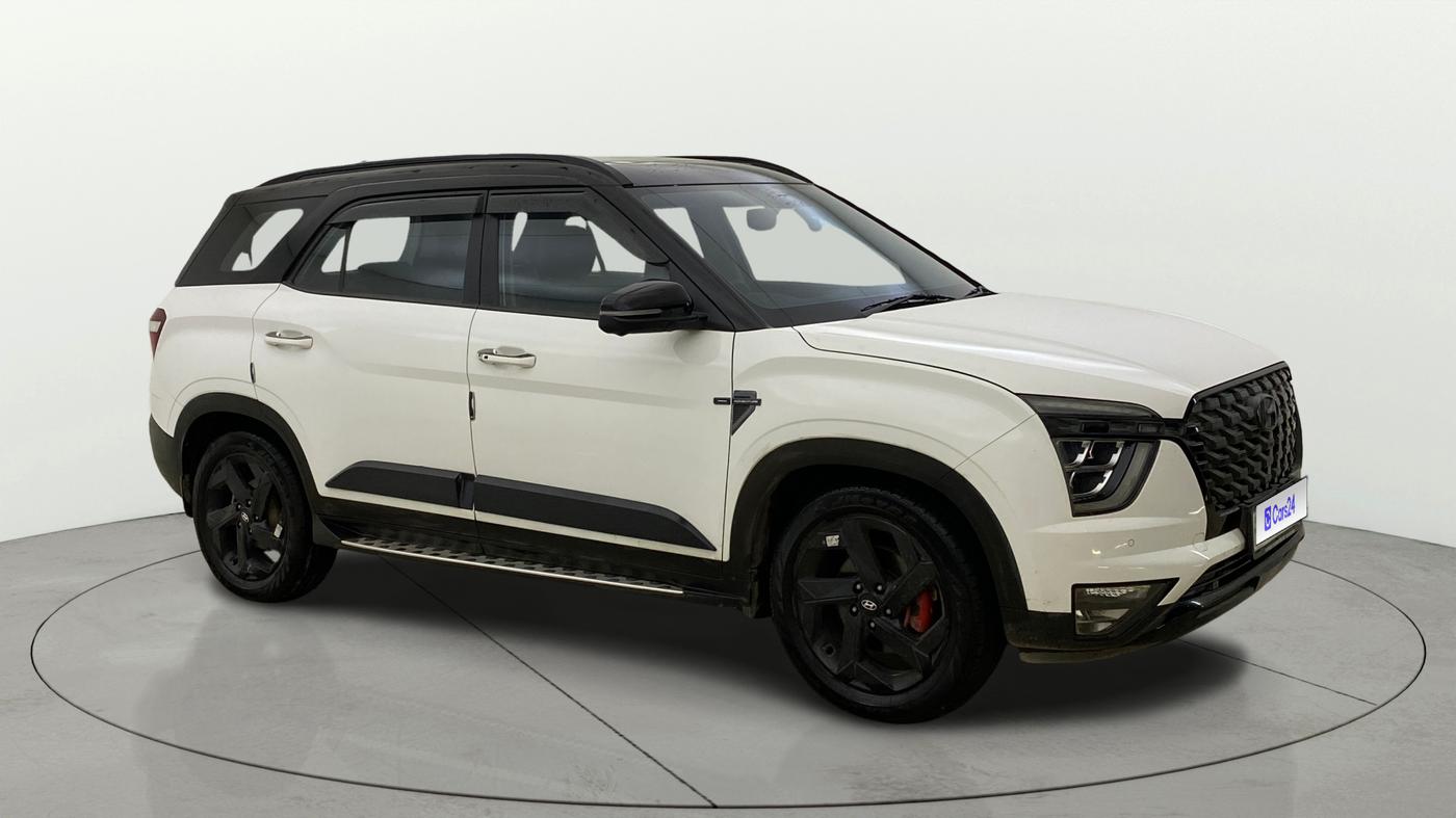 2023 Hyundai ALCAZAR  Signature (O) AE 7Str Diesel AT, Diesel, Automatic, 74,379 km, Right Front Diagonal
