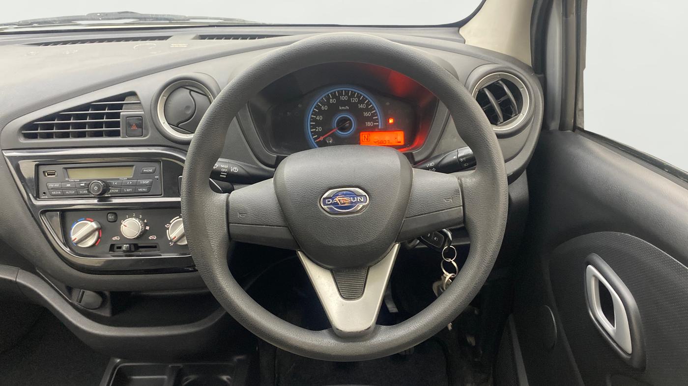 2018 Datsun Redi Go T(O) 1.0 AMT, Petrol, Automatic, 45,820 km, Steering Wheel Close Up