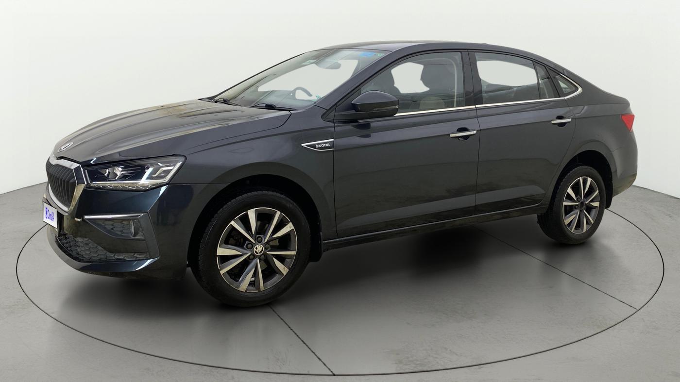 2023 Skoda SLAVIA STYLE 1.0L TSI AT, Petrol, Automatic, 89,819 km, Left Front Diagonal