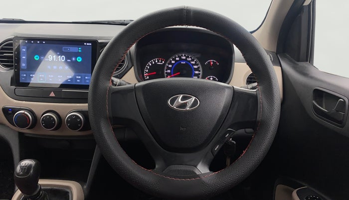 2013 Hyundai Grand i10 MAGNA 1.2 KAPPA VTVT, Petrol, Manual, 50,791 km, Steering Wheel Close Up