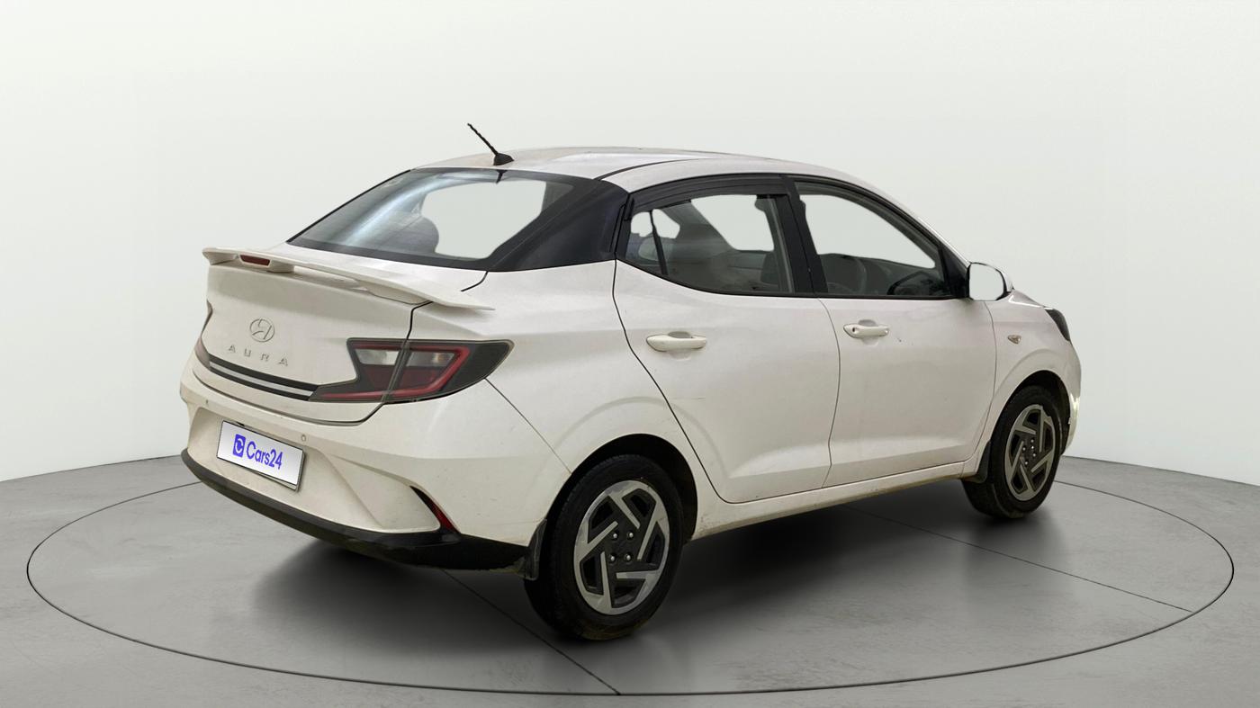 2023 Hyundai AURA S 1.2 CNG, CNG, Manual, 52,905 km, Right Back Diagonal