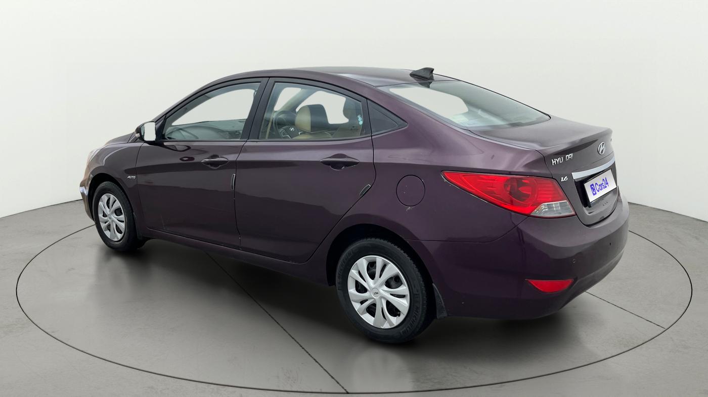 2013 Hyundai Verna FLUIDIC VTVT 1.6 EX AT, Petrol, Automatic, 88,573 km, Left Back Diagonal