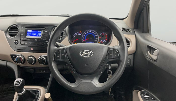 2015 Hyundai Grand i10 SPORTZ 1.2 KAPPA VTVT, Petrol, Manual, 63,626 km, Steering Wheel Close Up