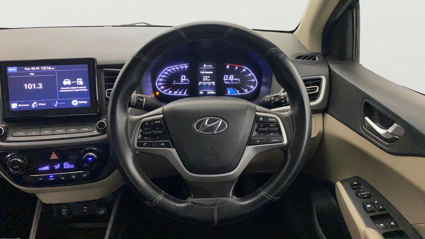2021 Hyundai Verna SX 1.5 VTVT, Petrol, Manual, 66,171 km, Steering Wheel Close Up