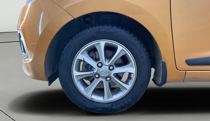 2016 Hyundai Grand i10 ASTA (O) 1.2 KAPPA VTVT, Petrol, Manual, 1,00,955 km, Left Front Wheel