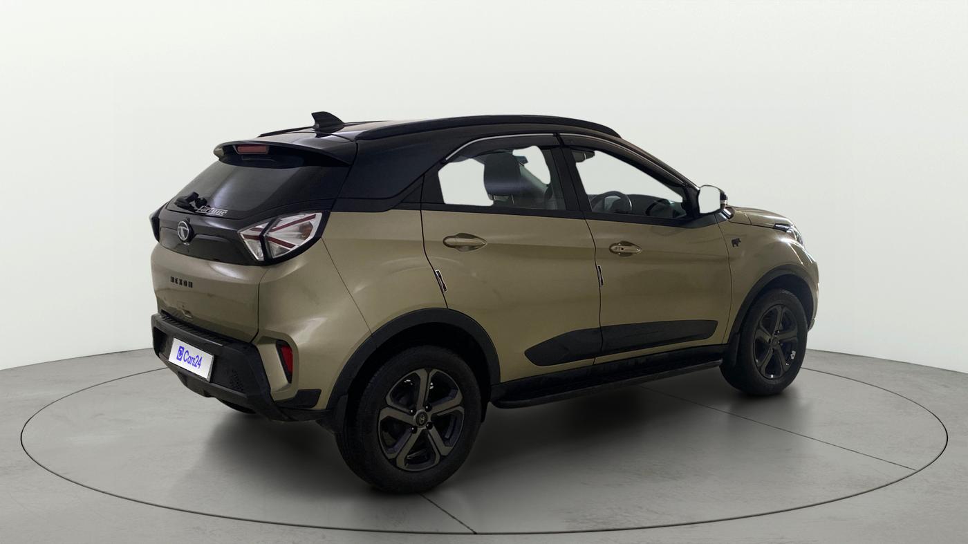 2022 Tata NEXON XZA PLUS (PREMIUM) KAZIRANGA PETROL, Petrol, Automatic, 14,871 km, Right Back Diagonal