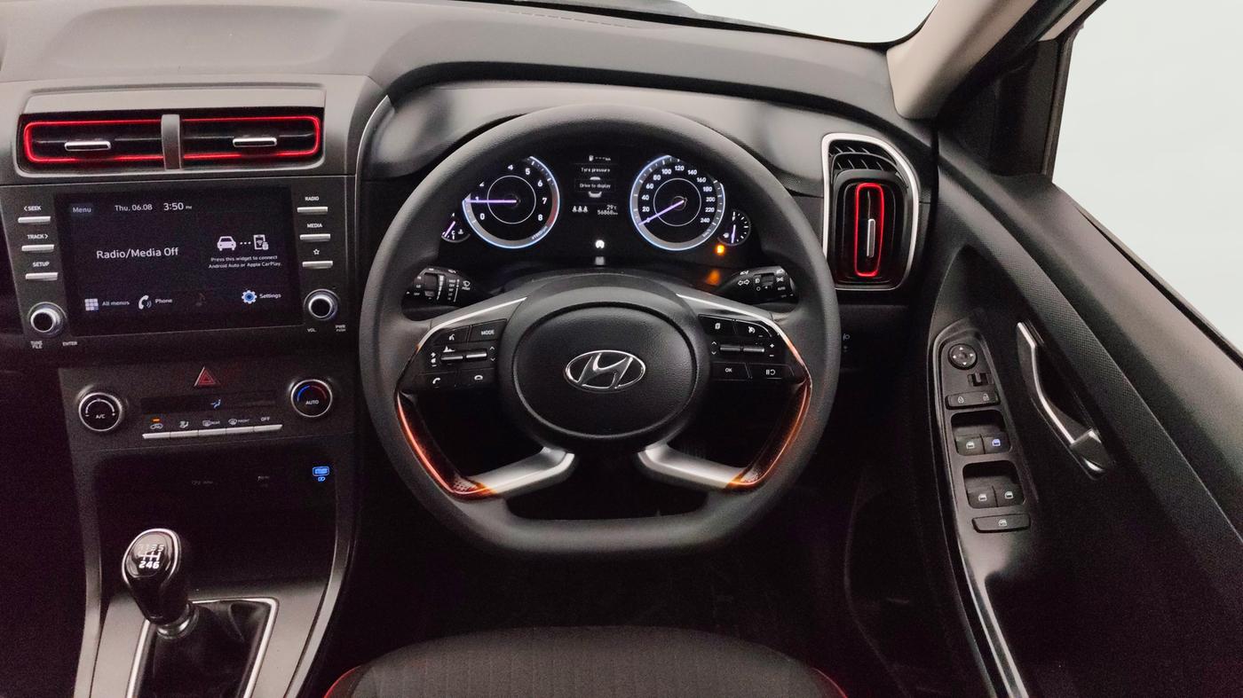 2023 Hyundai Creta S PLUS KNIGHT 1.5 PETROL, Petrol, Manual, 56,869 km, Steering Wheel Close Up
