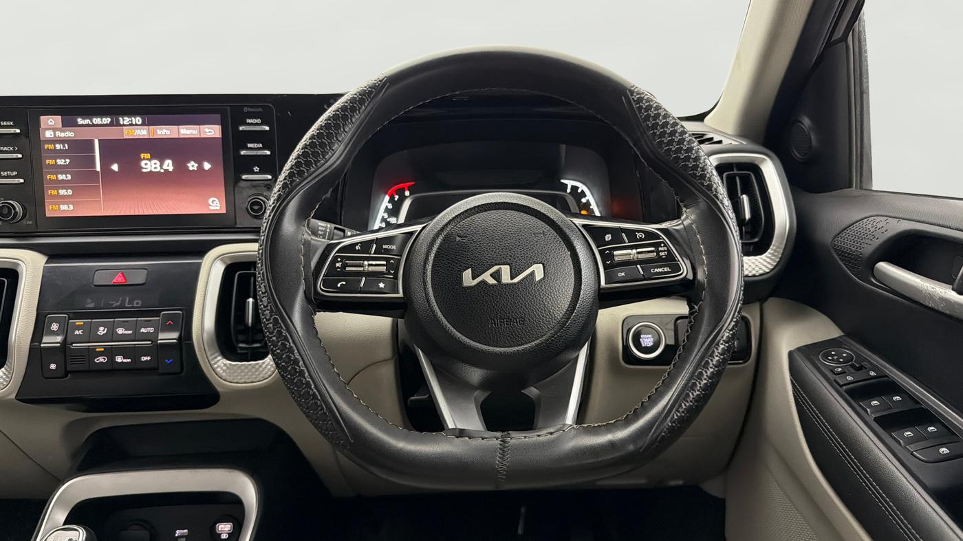 2023 KIA SONET HTX 1.0 IMT, Petrol, Manual, 85,989 km, Steering Wheel Close Up