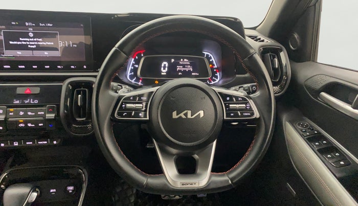 2022 KIA SONET X LINE 1.5 AT, Diesel, Automatic, 63,992 km, Steering Wheel Close Up