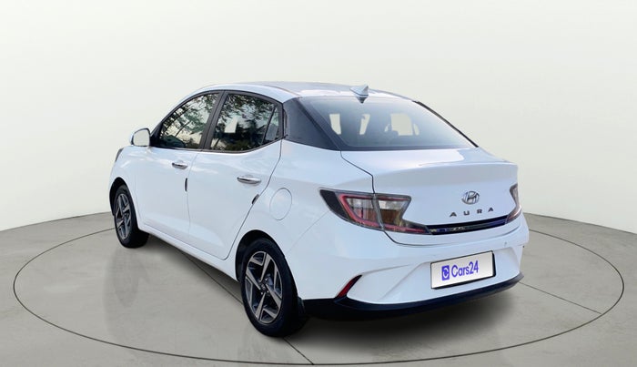 2020 Hyundai AURA SX PLUS 1.2 AMT, CNG, Automatic, 1,03,686 km, Left Back Diagonal