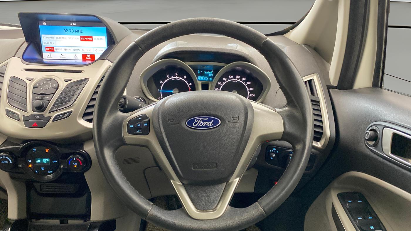 2017 Ford Ecosport TITANIUM 1.5L PETROL, CNG, Manual, 68,325 km, Steering Wheel Close Up