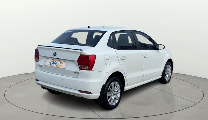 2017 Volkswagen Ameo HIGHLINE PLUS 1.5L 16 ALLOY, Diesel, Manual, 1,08,066 km, Right Back Diagonal