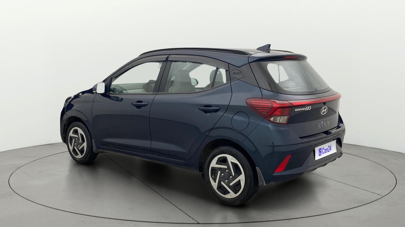 2024 Hyundai GRAND I10 NIOS SPORTZ AMT 1.2 KAPPA VTVT, Petrol, Automatic, 18,052 km, Left Back Diagonal