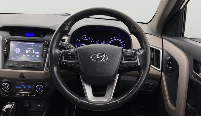 2017 Hyundai Creta SX PLUS AT 1.6 PETROL, Petrol, Automatic, 73,507 km, Steering Wheel Close Up