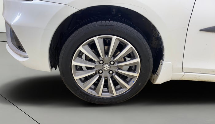 2022 Maruti Ciaz ALPHA  AT 1.5 SHVS PETROL, Petrol, Automatic, 95,494 km, Left Front Wheel