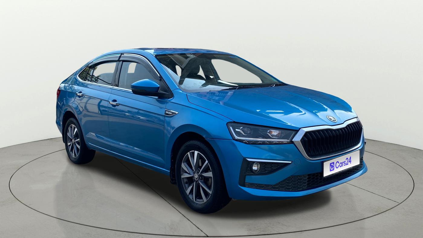 2022 Skoda SLAVIA STYLE 1.0L TSI AT, Petrol, Automatic, 40,509 km, Right Front Diagonal