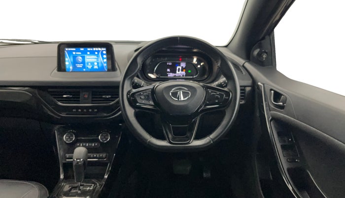 2023 Tata NEXON XZA PLUS LUX SUNROOF DARK PETROL, Petrol, Automatic, 36,470 km, Steering Wheel Close Up