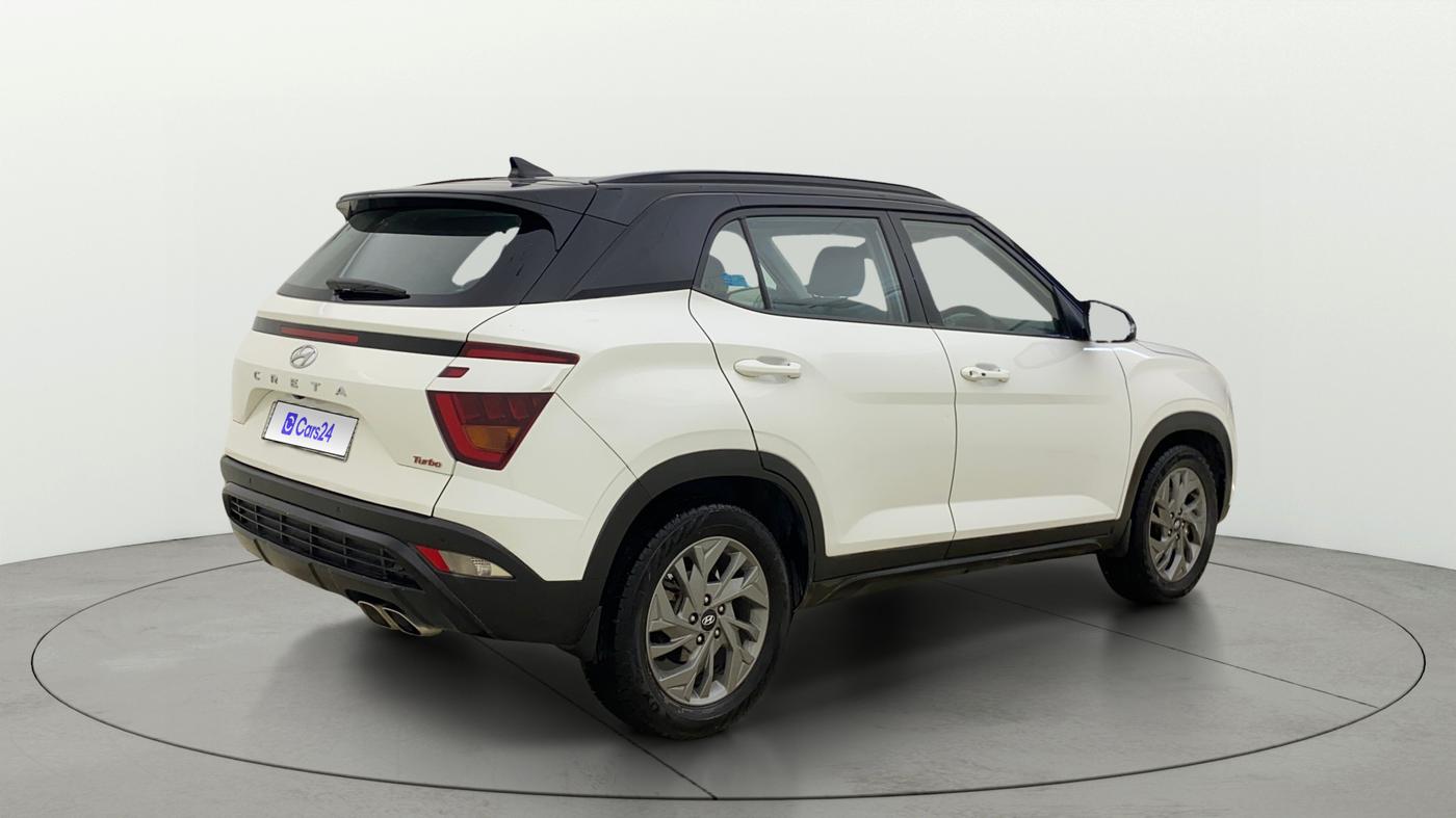 2021 Hyundai Creta SX (O) 1.4 TURBO DCT, Petrol, Automatic, 95,470 km, Right Back Diagonal