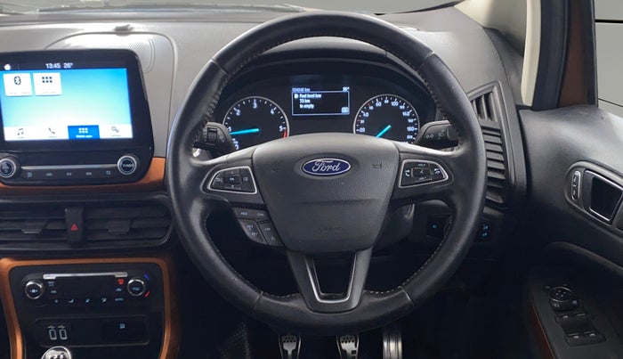 2019 Ford Ecosport TITANIUM 1.5L SPORTS(SUNROOF) DIESEL, Diesel, Manual, 1,04,043 km, Steering Wheel Close Up
