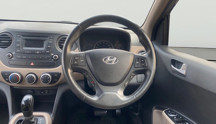 2016 Hyundai Grand i10 ASTA AT 1.2 KAPPA VTVT, Petrol, Automatic, 46,393 km, Steering Wheel Close Up