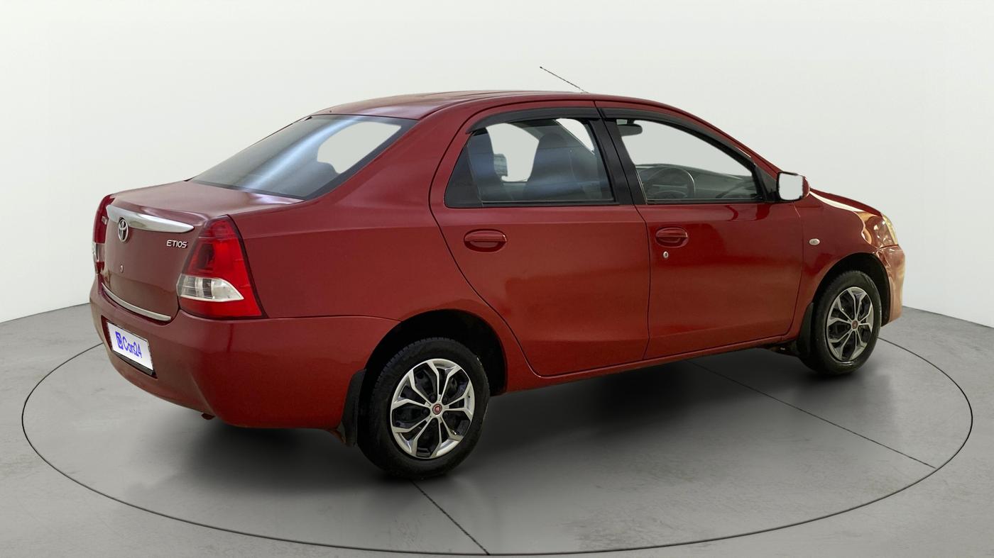2012 Toyota Etios G, Petrol, Manual, 53,822 km, Right Back Diagonal