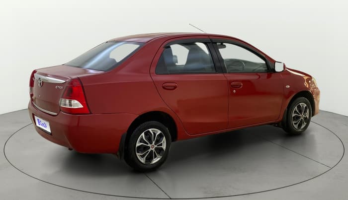 2012 Toyota Etios G, Petrol, Manual, 53,710 km, Right Back Diagonal