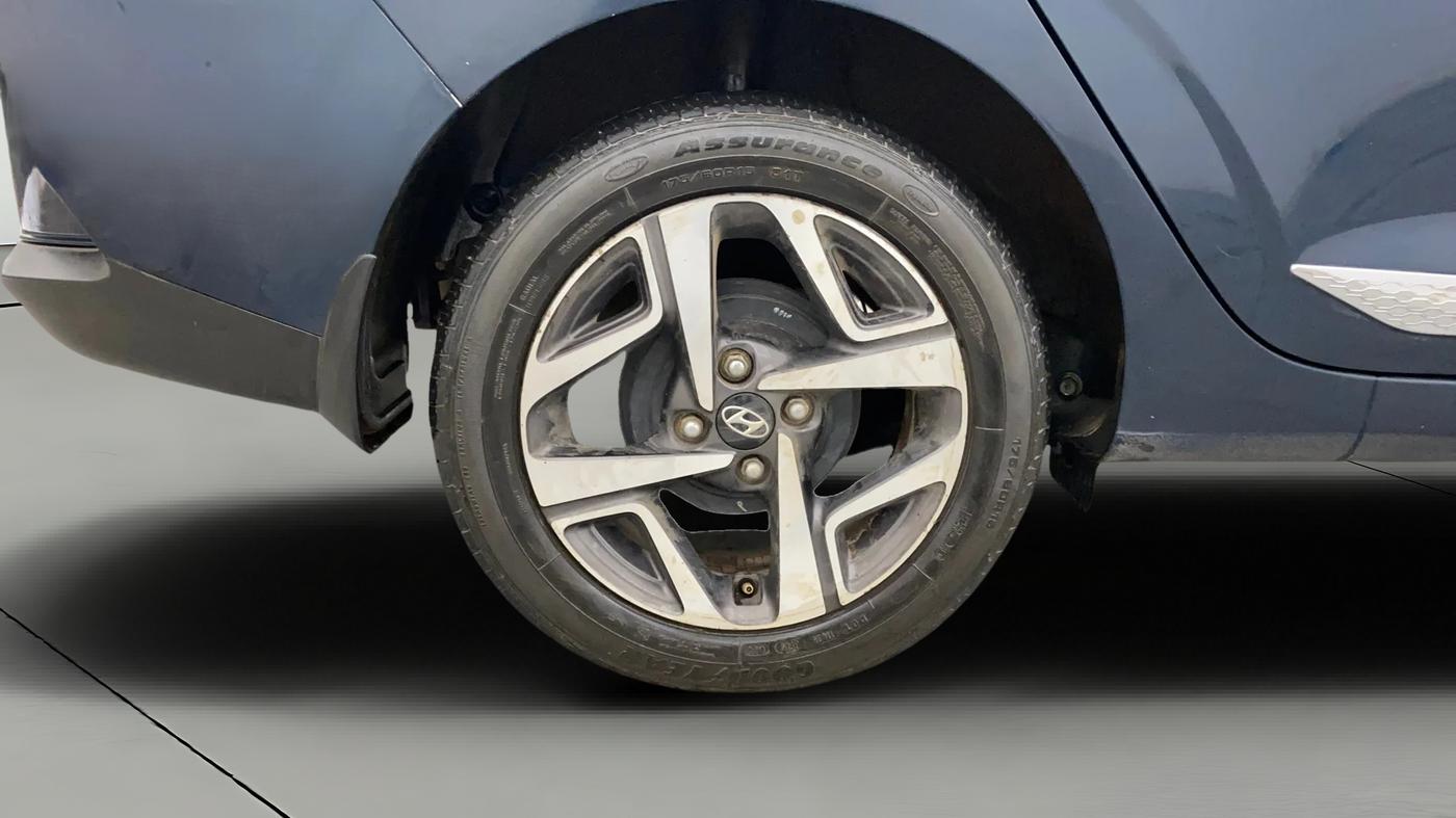 2022 Hyundai AURA SX 1.2 CNG, CNG, Manual, 58,723 km, Right Rear Wheel