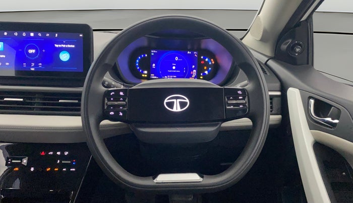 2024 Tata NEXON CREATIVE PLUS 1.2 REVOTRON 7 DCA DT, Petrol, Automatic, 10,480 km, Steering Wheel Close Up