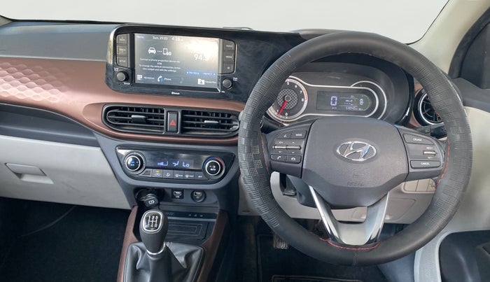 2020 Hyundai AURA SX 1.2 (O), Petrol, Manual, 53,025 km, Steering Wheel Close Up