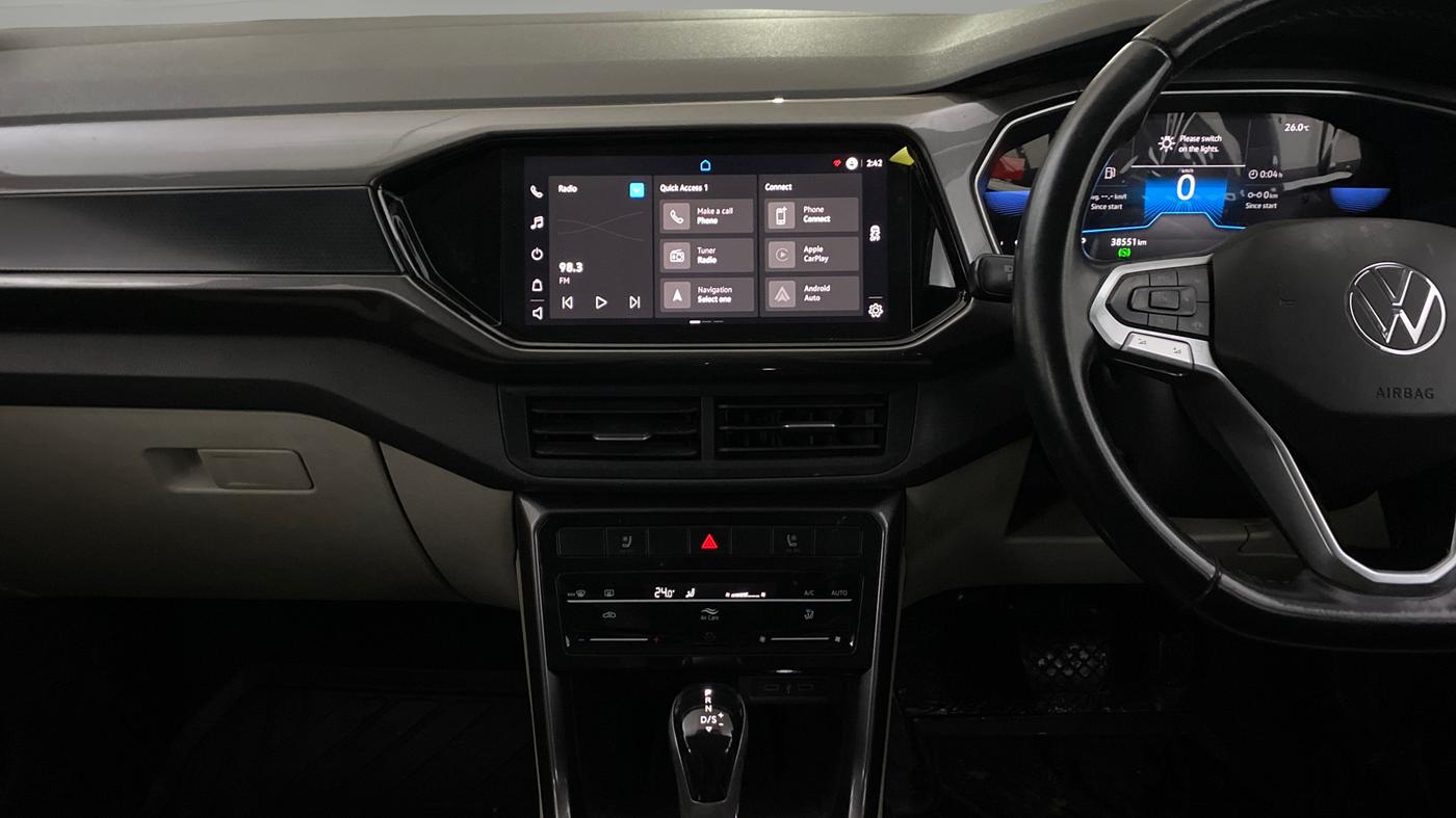 2022 Volkswagen TAIGUN TOPLINE 1.0 TSI AT, Petrol, Automatic, 38,551 km, Air Conditioner