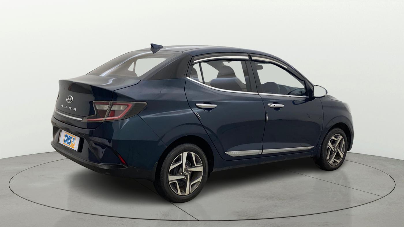 2022 Hyundai AURA SX 1.2 CNG, CNG, Manual, 58,723 km, Right Back Diagonal