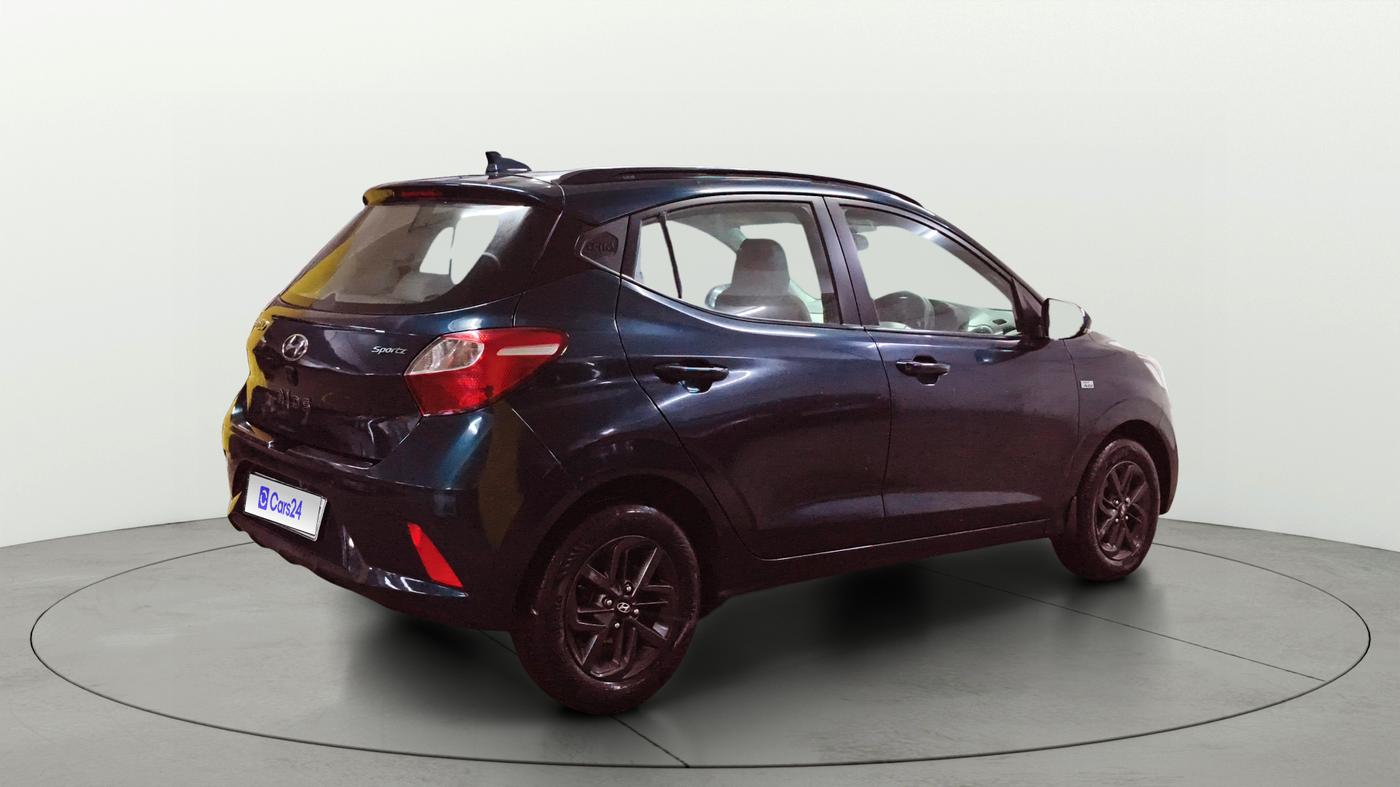 2021 Hyundai GRAND I10 NIOS SPORTZ AMT 1.2 KAPPA VTVT, Petrol, Automatic, 38,633 km, Right Back Diagonal