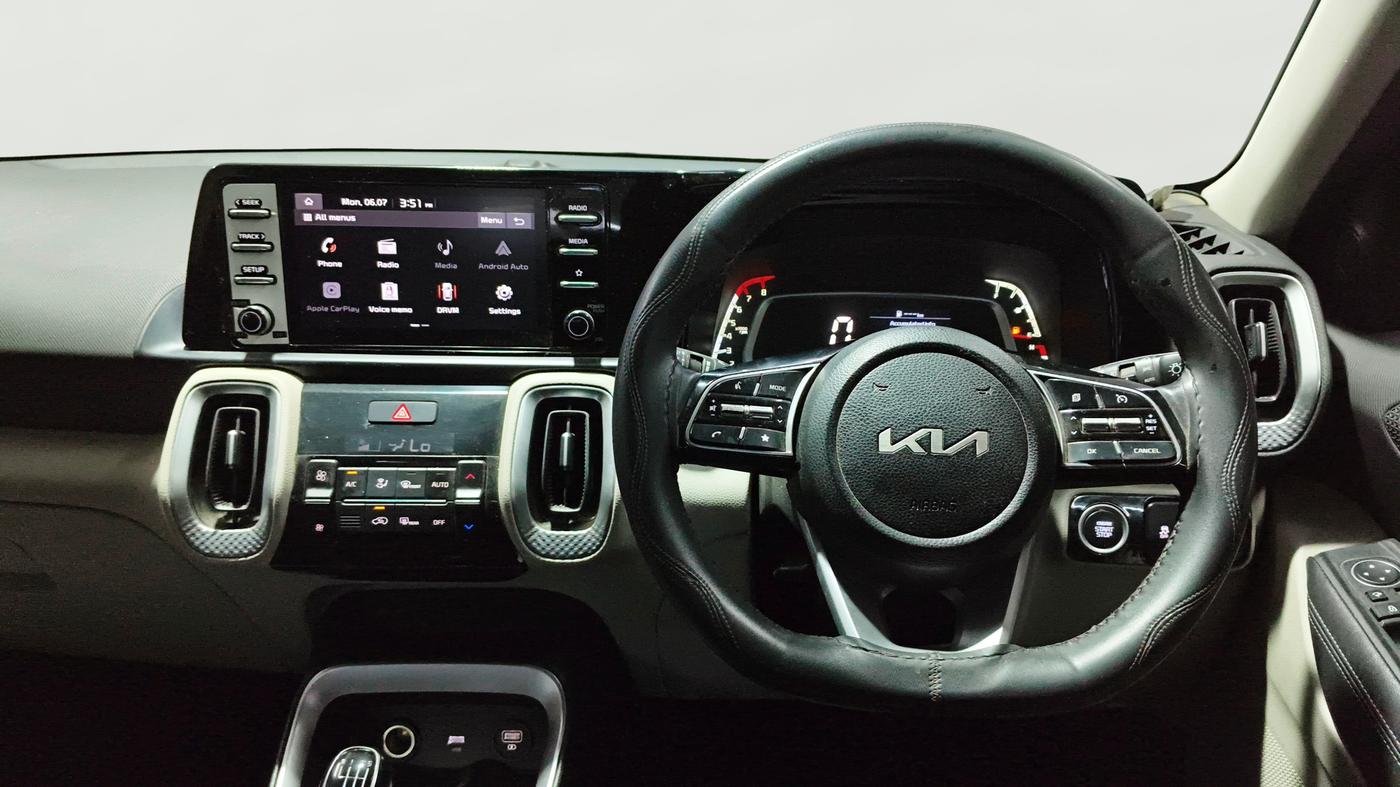 2021 KIA SONET HTX 1.0 IMT, Petrol, Manual, 39,129 km, Steering Wheel Close Up