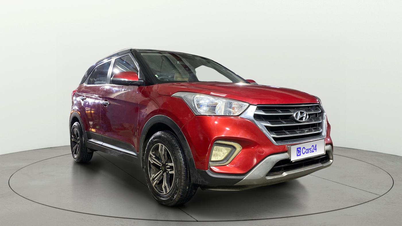 2018 Hyundai Creta E PLUS 1.6 PETROL, Petrol, Manual, 75,544 km, Right Front Diagonal